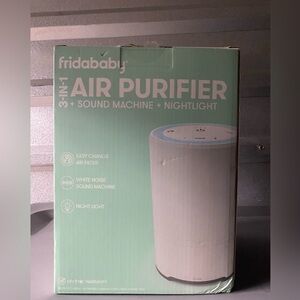 Fridababy White Air Purifier with Sound Machine and Nightlight